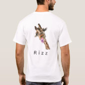 Rizz T-Shirt mit lustiger Giraffe (Rückseite)