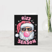 Rizz The Season Funny Christmas Pajamas Rizzler Sa Karte (Vorderseite)