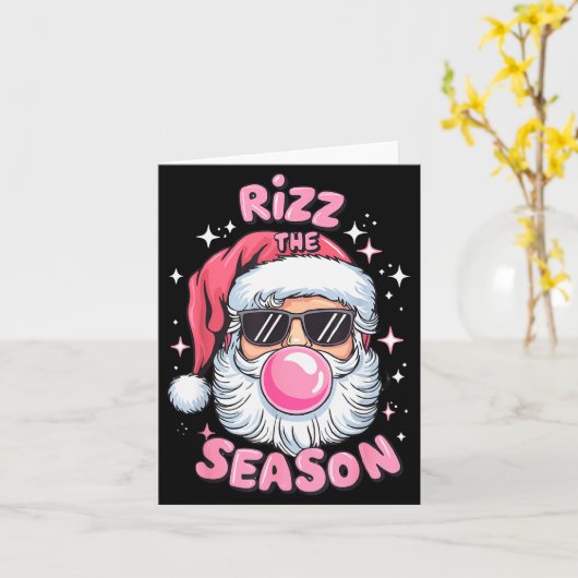 Rizz The Season Funny Christmas Pajamas Rizzler Sa Karte (Gelbe Blume)