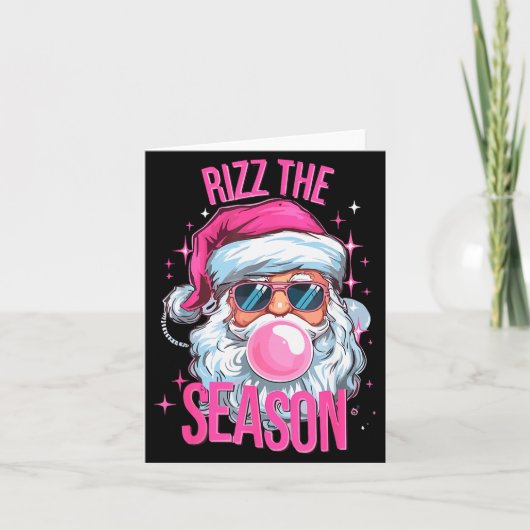 Rizz The Season Funny Christmas Pajamas Rizzler Sa Karte (Vorderseite)