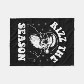 Rizz The Season Funny Christmas Rizzmas Santa Clau Fleecedecke (Vorderseite (Horizontal))