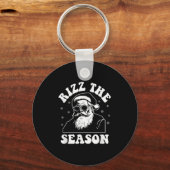 Rizz The Season Funny Christmas Rizzmas Santa Clau Schlüsselanhänger (Vorderseite)