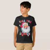 Rizz The Season Funny Christmas Rizzmas Santa Clau T-Shirt (Vorne ganz)