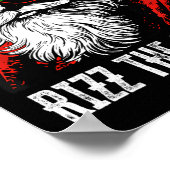 Rizz The Season Funny Cool Bruh Santa Claus Merry Poster (Ecke)