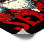 Rizz The Season Funny Cool Bruh Santa Claus Merry Poster (Ecke)