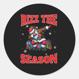 Rizz The Season Funny Middle School Gen Alpha Chri Runder Aufkleber