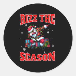 Rizz The Season Funny Middle School Gen Alpha Chri Runder Aufkleber