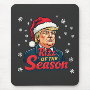 Rizz The Season Funny Trump Weihnachten Weihnachte Mousepad