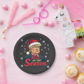 Rizz The Season Funny Trump Weihnachten Weihnachte Pappteller (Party)