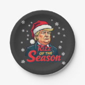 Rizz The Season Funny Trump Weihnachten Weihnachte Pappteller (Vorderseite)