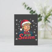 Rizz The Season Funny Trump Weihnachten Weihnachte Postkarte (Stehend Vorderseite)