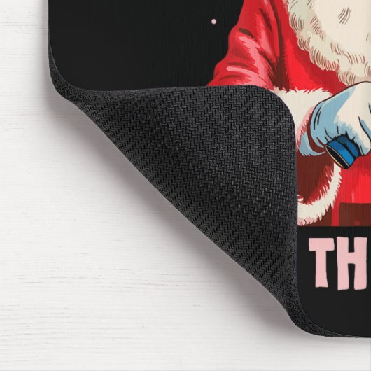 Rizz The Season Santa Ckleball Christmas Funny Riz Mousepad (Ecke)