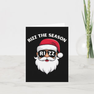 Rizz The Season Santa Claus Rizzmas Riz Funny Chri Karte