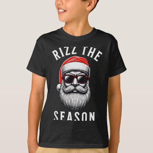 Rizz The Season Silly Christmas Funny Santa Men Te T-Shirt (Vorderseite)