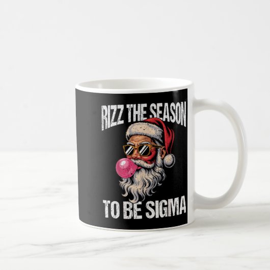 Rizz The Season To Be Sigma Santa Christmas Gen Al Kaffeetasse (Rechts)