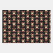 Rizz The Season Trendy Christmas Santa Geschenkpapier Set (Vorderseite)