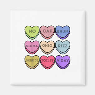 Rizz Valentines Candy Heart Boys Valentine Bruh Si Magnet