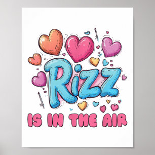 Rizz Valentinstag - Niedlich Hearts Meme Sprichwor Poster