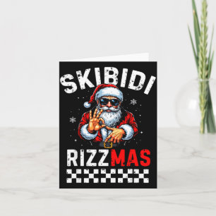 Rizz Weihnachten Santa 6 7 Lustige Xmas Skibidi Ri Karte