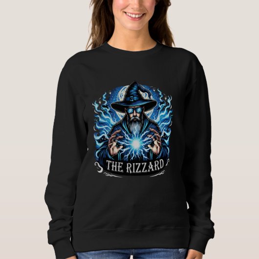 Rizzard Funny Rizz Wizard Meme Rizzler Zauber Sweatshirt (Vorderseite)
