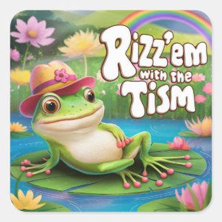 Rizz'em mit der Taufe, Taufe Quadratischer Aufkleber