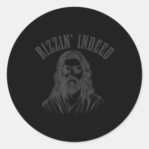 Rizzin tatsächlich lustigen Jesus, er ist Rizzin O Runder Aufkleber