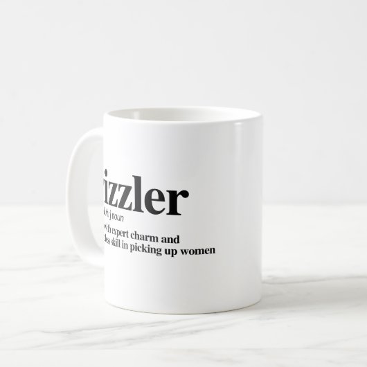 Rizzler Definition Kaffeetasse (Vorderseite Links)
