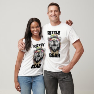 Rizzly Bear Grizzly Bear - Rizzler Funny Rizz Humo T-Shirt