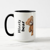 Rizzly cute teddy bear design funny quote tasse (Links)