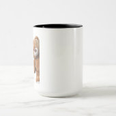 Rizzly süßes Teddybärdesign lustiger Spruch Tasse (Zentrum)