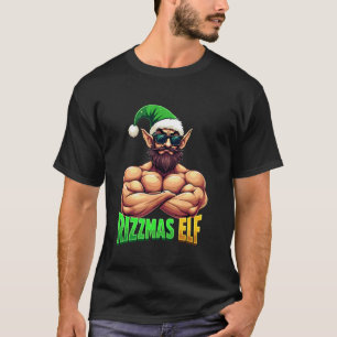 Rizzmas Elf Lustiger Papa 2025 Weihnachten T-Shirt
