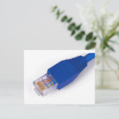 rj45 - Anschluss des Computernetzwerks Postkarte (Stehend Vorderseite)
