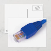 rj45 - Anschluss des Computernetzwerks Postkarte (Vorne/Hinten)