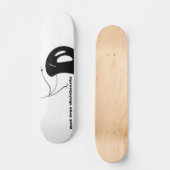 rj SKATEN, wütende Hundeskateboards Skateboard (Vorderseite)