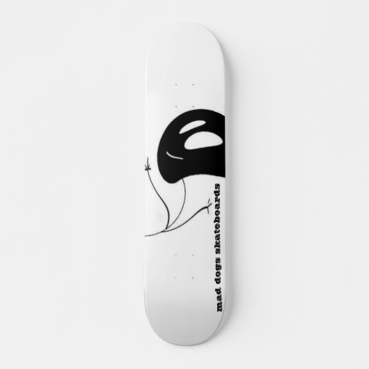 rj SKATEN, wütende Hundeskateboards Skateboard (Vorne)