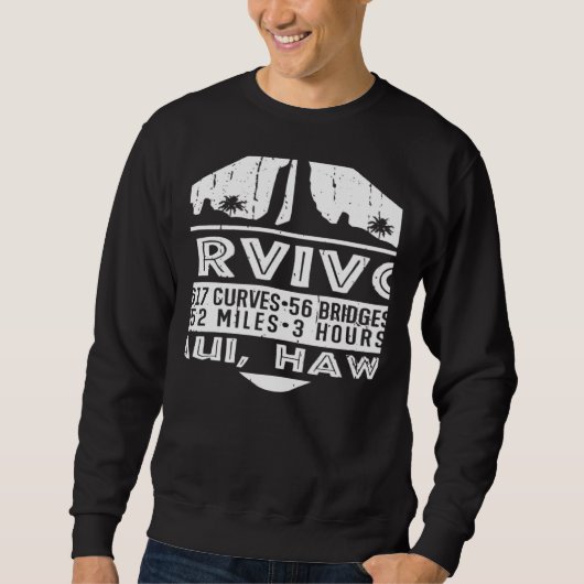 RJC Road to Hana Survivor Maui Hawaii Trip Adventu Sweatshirt (Vorderseite)