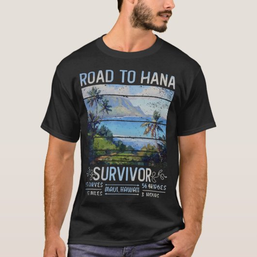Rjc Road to Hana Survivor Maui Hawaii Trip Adventu T-Shirt (Vorderseite)