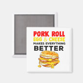 Rk Roll Egg And Cheese New Jersey Pride Nj Foodie Magnet (Vorderseite/Rückseite)