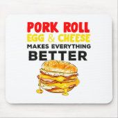 Rk Roll Egg And Cheese New Jersey Pride Nj Foodie Mousepad (Vorne)