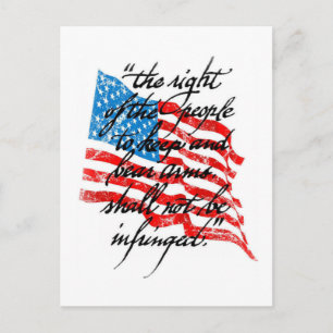 RKBA darf nicht verletzt werden Postkarte