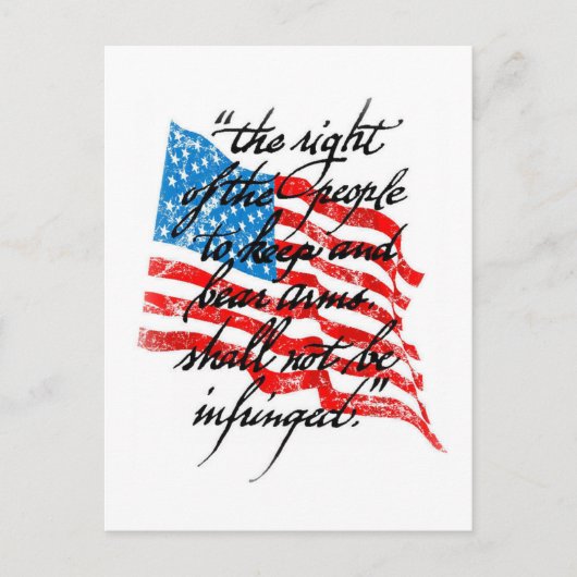 RKBA darf nicht verletzt werden Postkarte (Vorderseite)