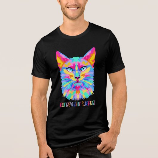 RKS Psychedelic Rainbow Kitten Shirt (Vorderseite)