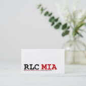 RLC MIA Visitenkarten Visitenkarte (Stehend Vorderseite)