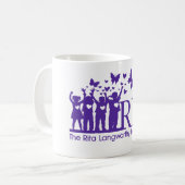 RLF Unterzeichnungs-Logo-Weiß 11-Unze-klassische Kaffeetasse (Vorderseite Links)