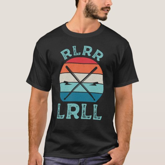 Rlrr Lrll Funny Drummer T-Shirt (Vorderseite)