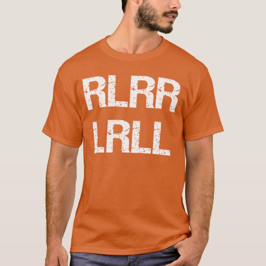 RLRR LRLL Funny Paradiddle Drummer Drumming Percus T-Shirt (Vorderseite)