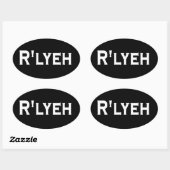 R'LYEH OVALER AUFKLEBER (Blatt)