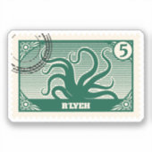 R'lyeh Post Briefmarke Aufkleber (Vorderseite)