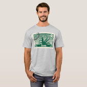 R'lyeh Post Briefmarke T-Shirt (Vorne ganz)