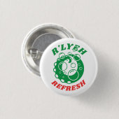 R'lyeh Wäschetrockner Unterkunft Lovecraft Button (Vorne & Hinten)